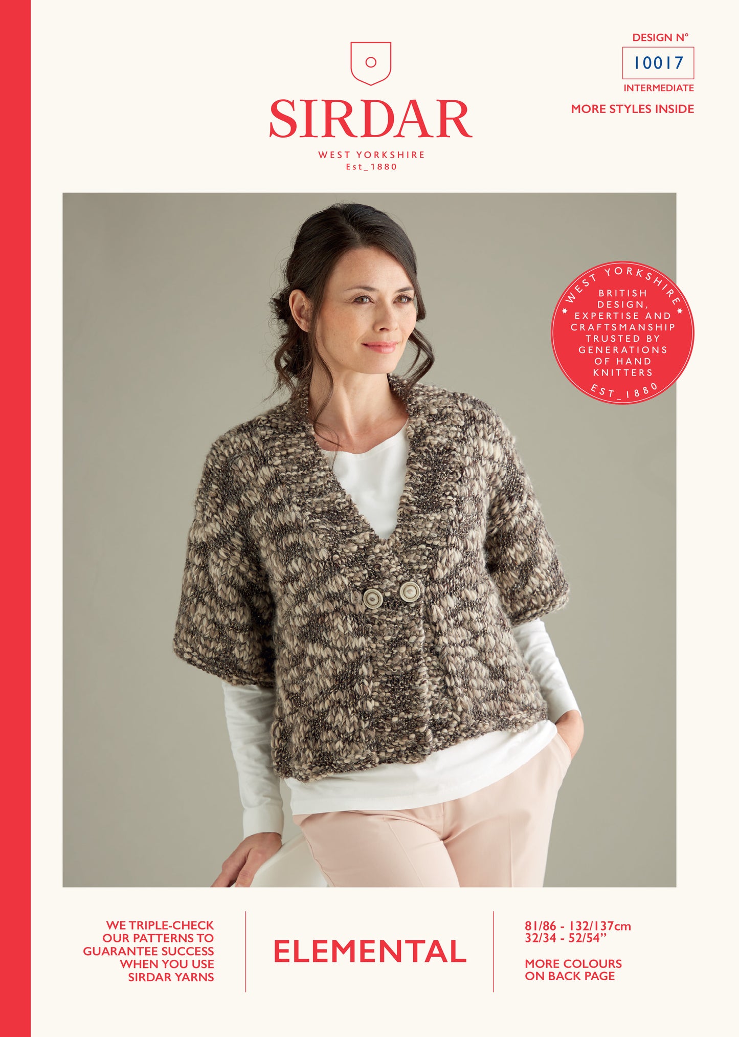 Sirdar Pattern 10017 - Sirdar Elemental Super chunky - Product image
