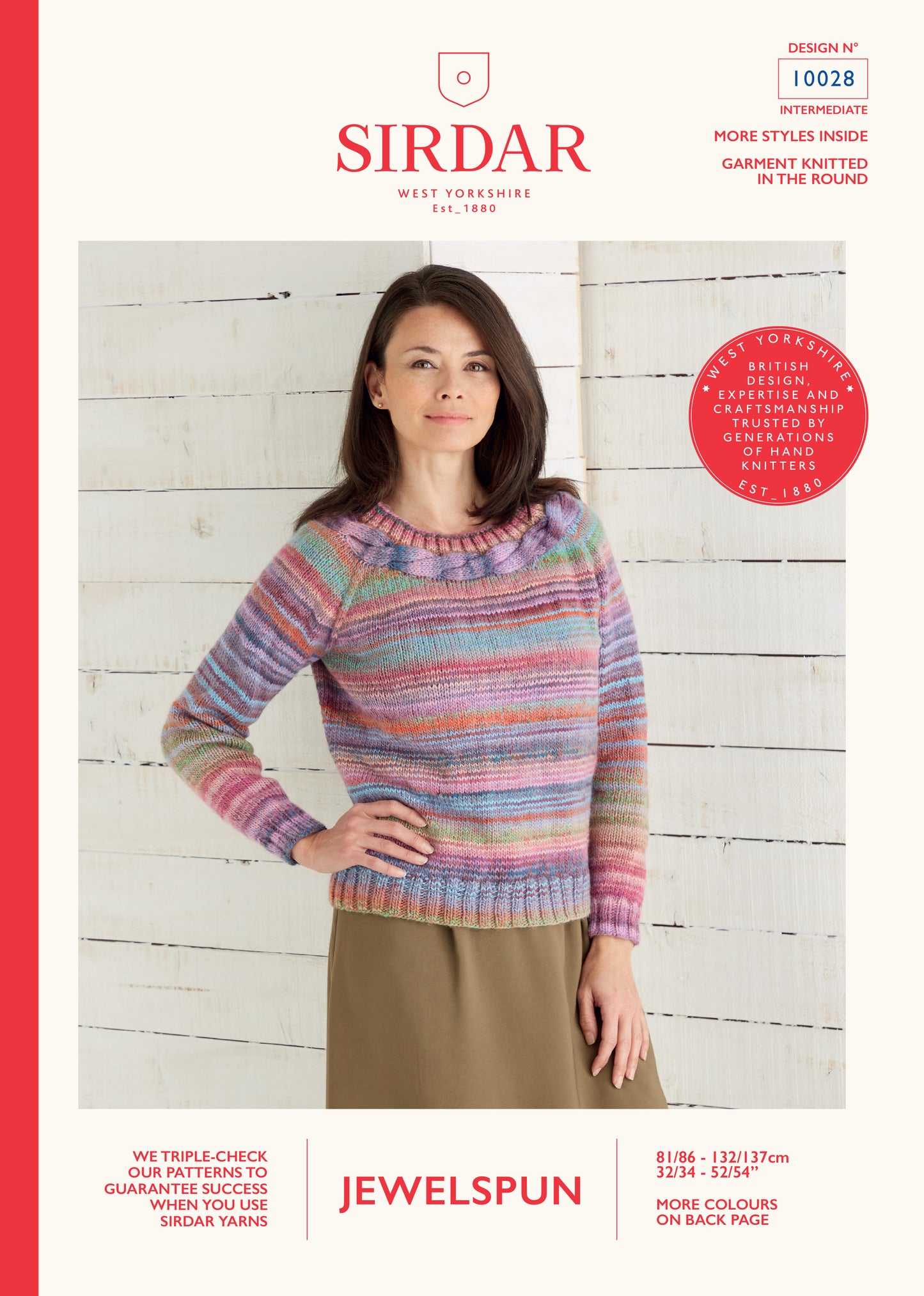 Sirdar Pattern 10028 - Jewelspun aran - Product image