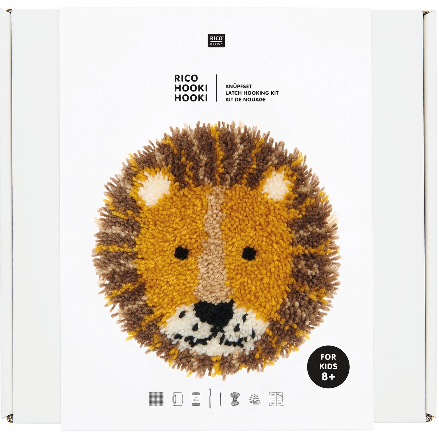Rico Hooki Hooki Knotting Set Wall Hanging Lion