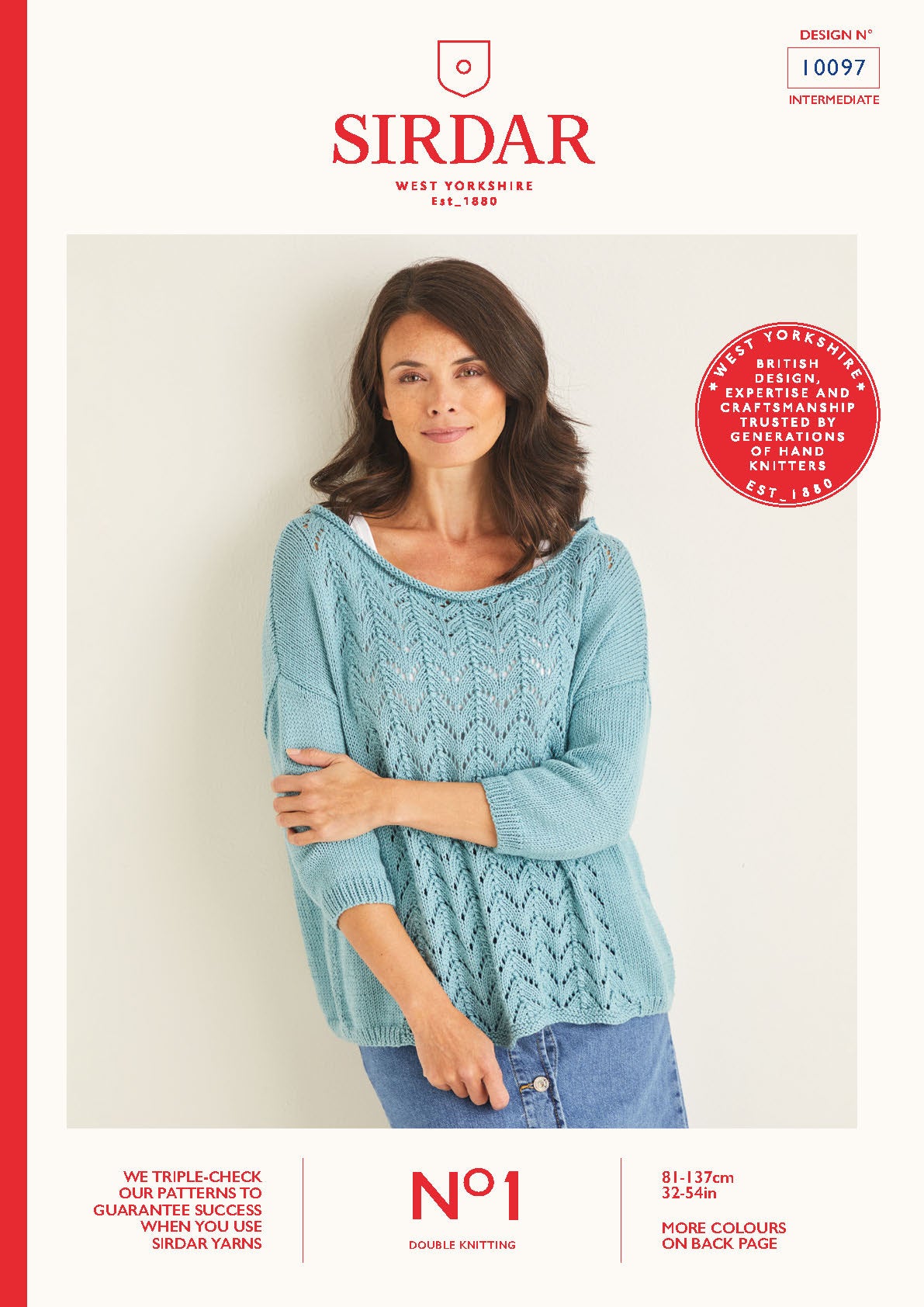 Sirdar Pattern 10097 - Sirdar No.1 DK - Product image