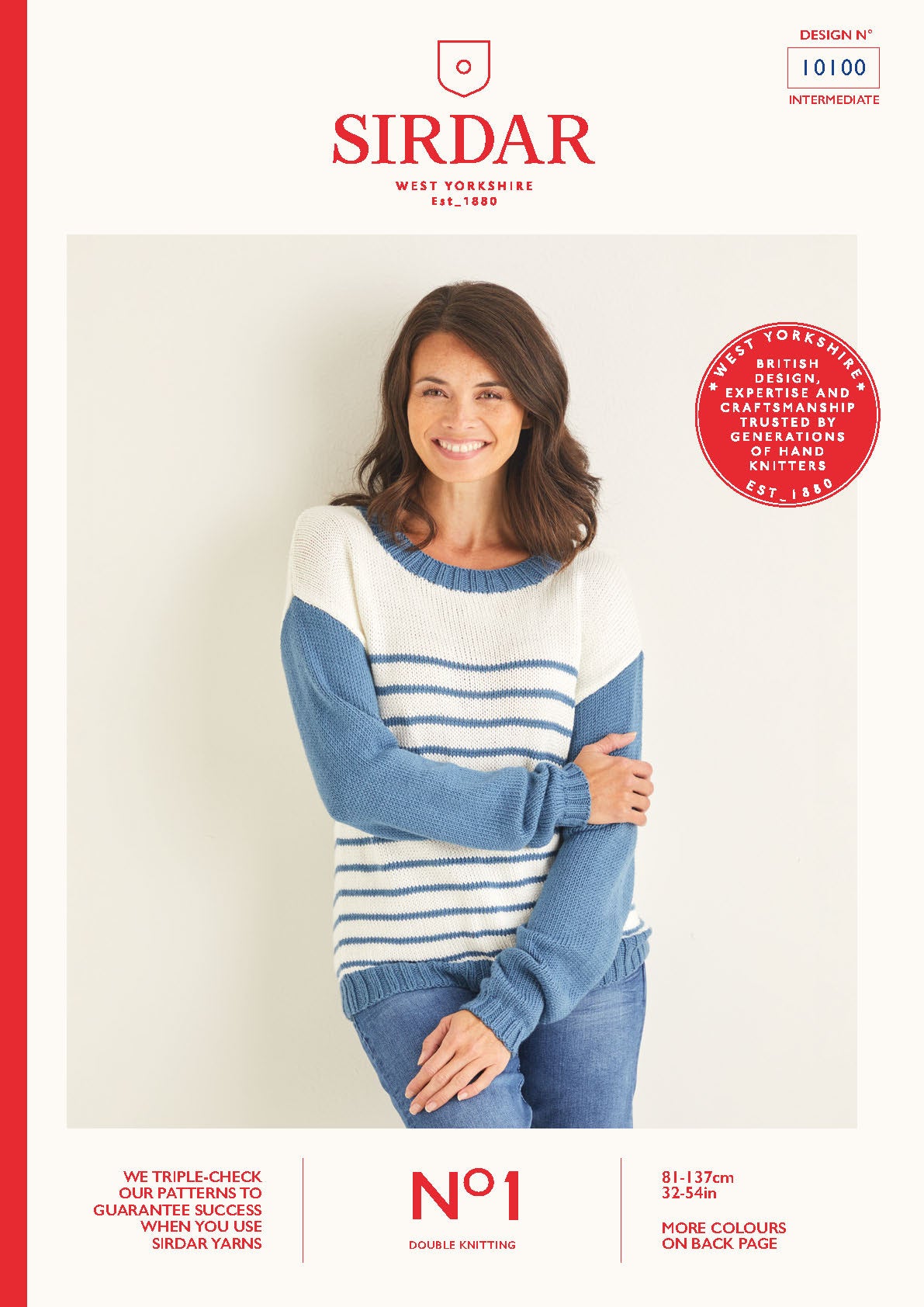 Sirdar Pattern 10100 - Bretton sweater-S