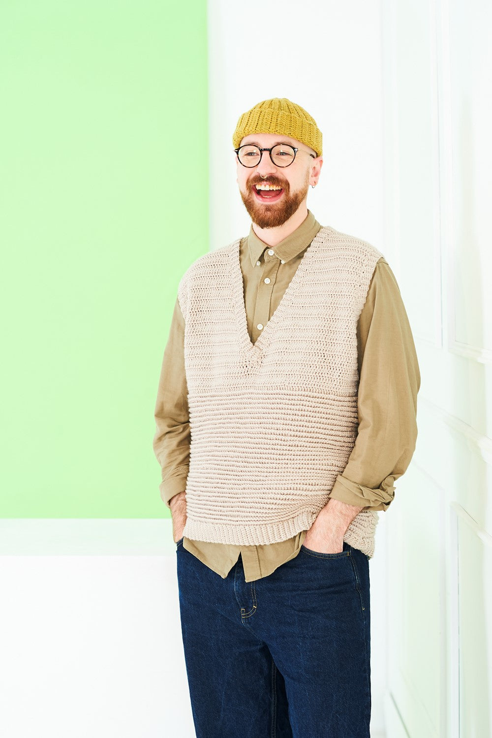 Stylecraft Bambino Pattern 10229 - Mens Crochet Tanks - image 2
