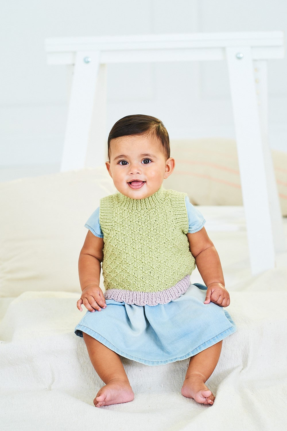 Stylecraft Bambino Pattern 10239 - Baby Tank Tops - image 2