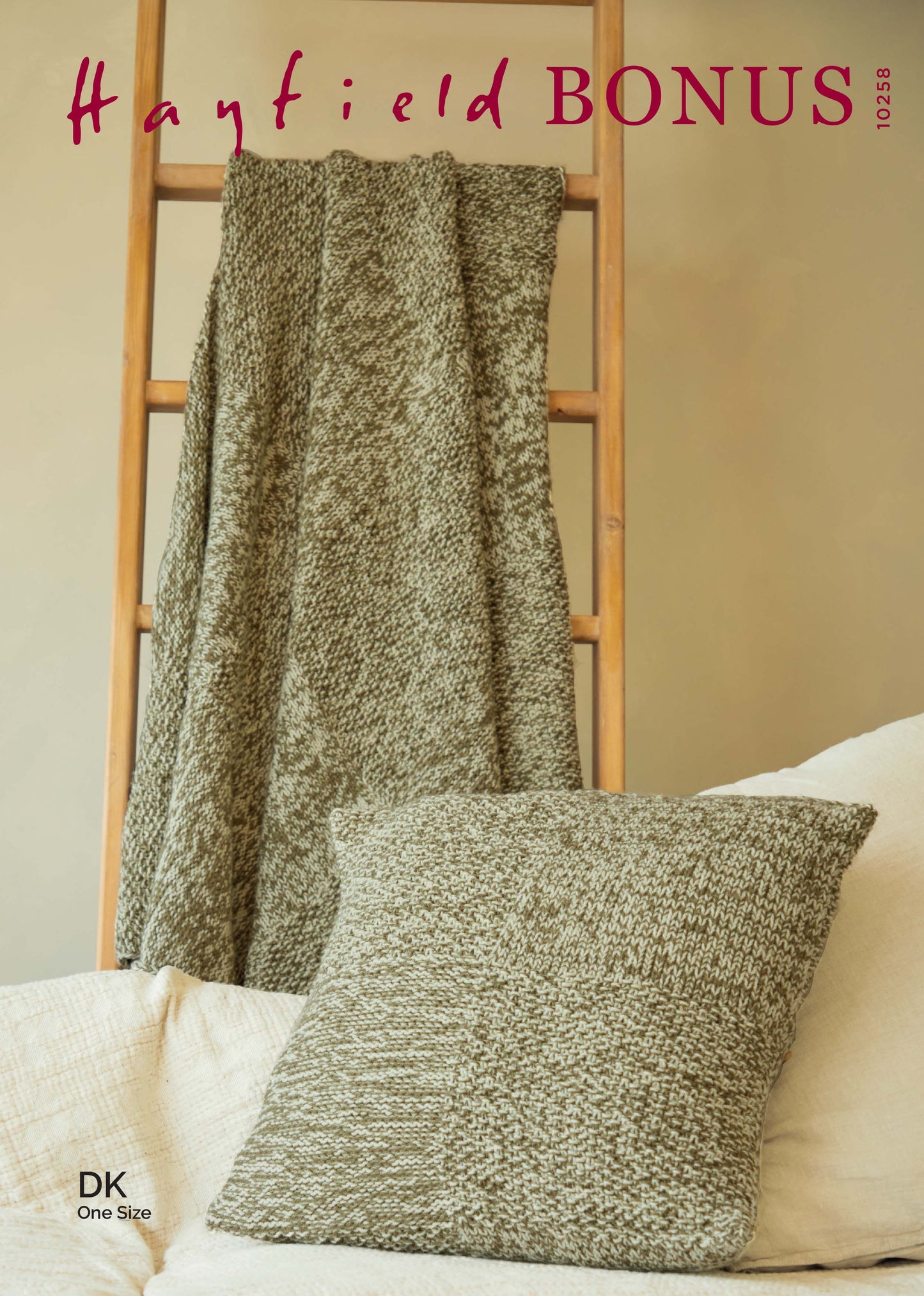 Sirdar Pattern 10258 - Check textured blanket & cushion-Sirdar Country Classic Worsted - Product image