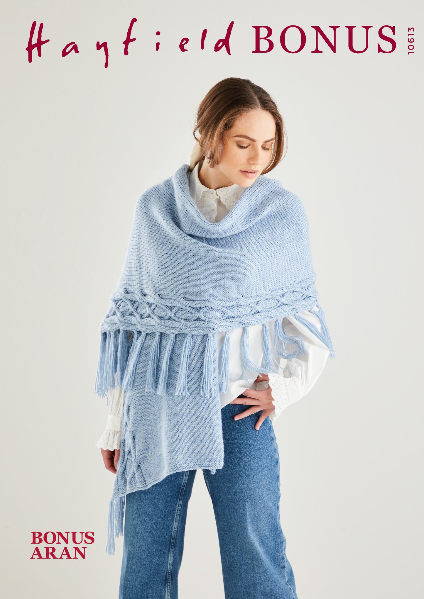 Sirdar Pattern 10613 - F236 Tasselled shawl - Product image