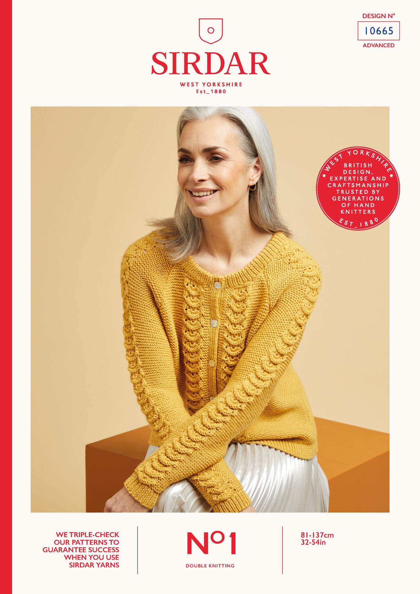 Sirdar Pattern 10665 - F047 Scallop Stitch Short Cardi - Product image