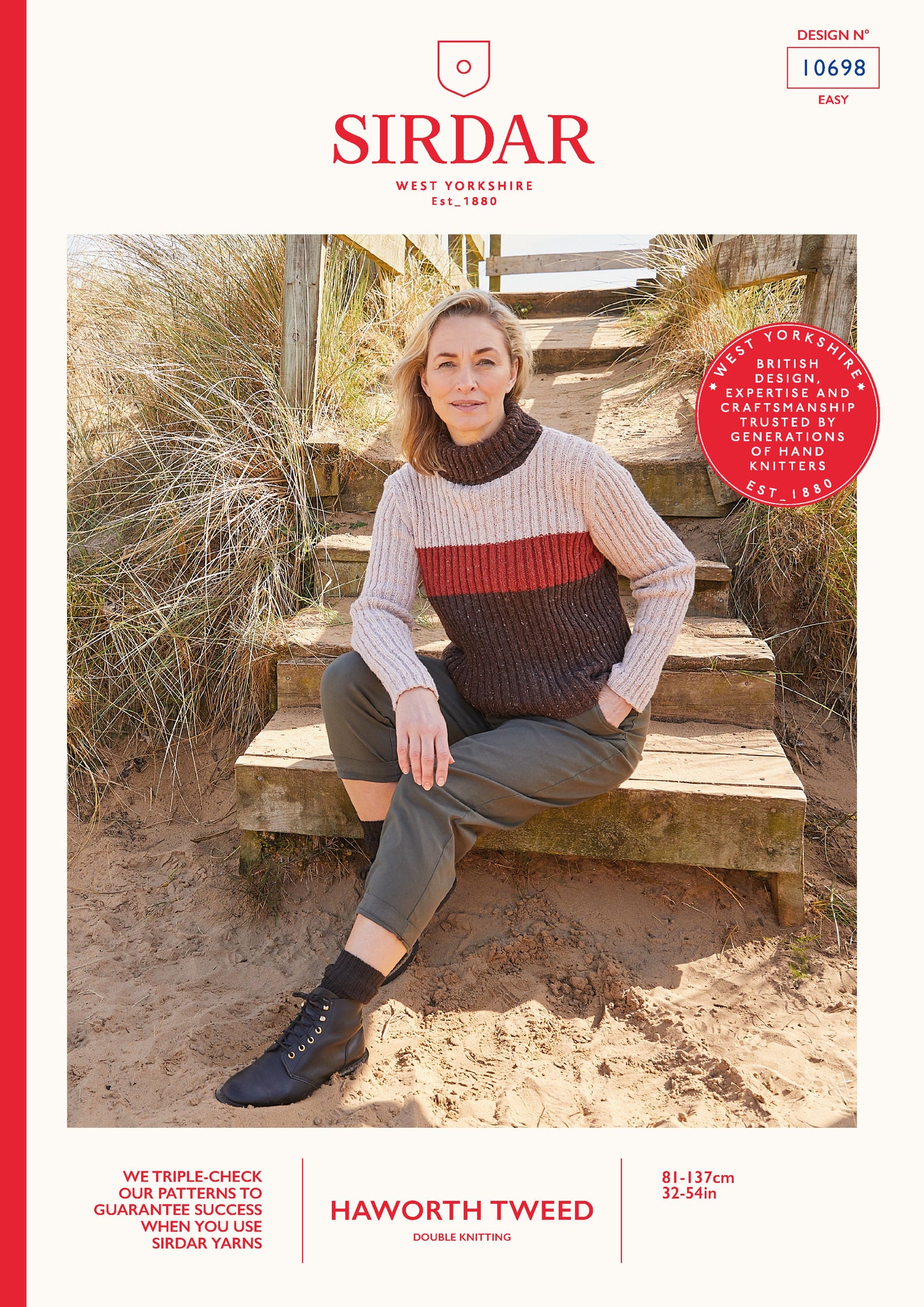 Sirdar Pattern 10698 - F007 Coastline Roll Neck - Product image