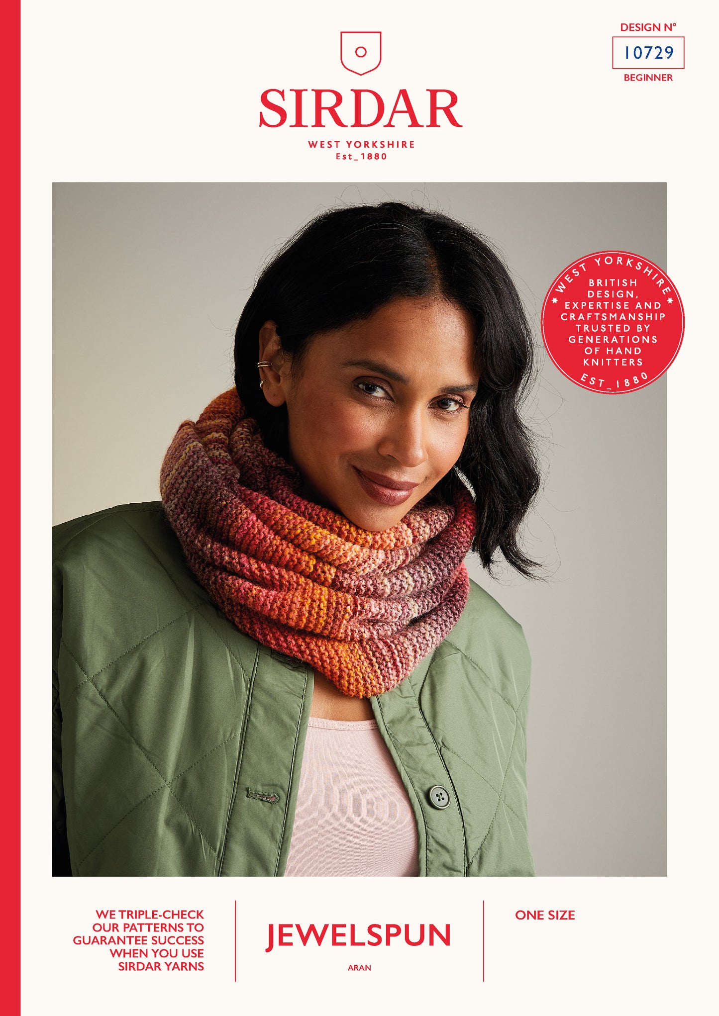Sirdar Pattern 10729 - F237 Sunset Stroll Snood - Product image