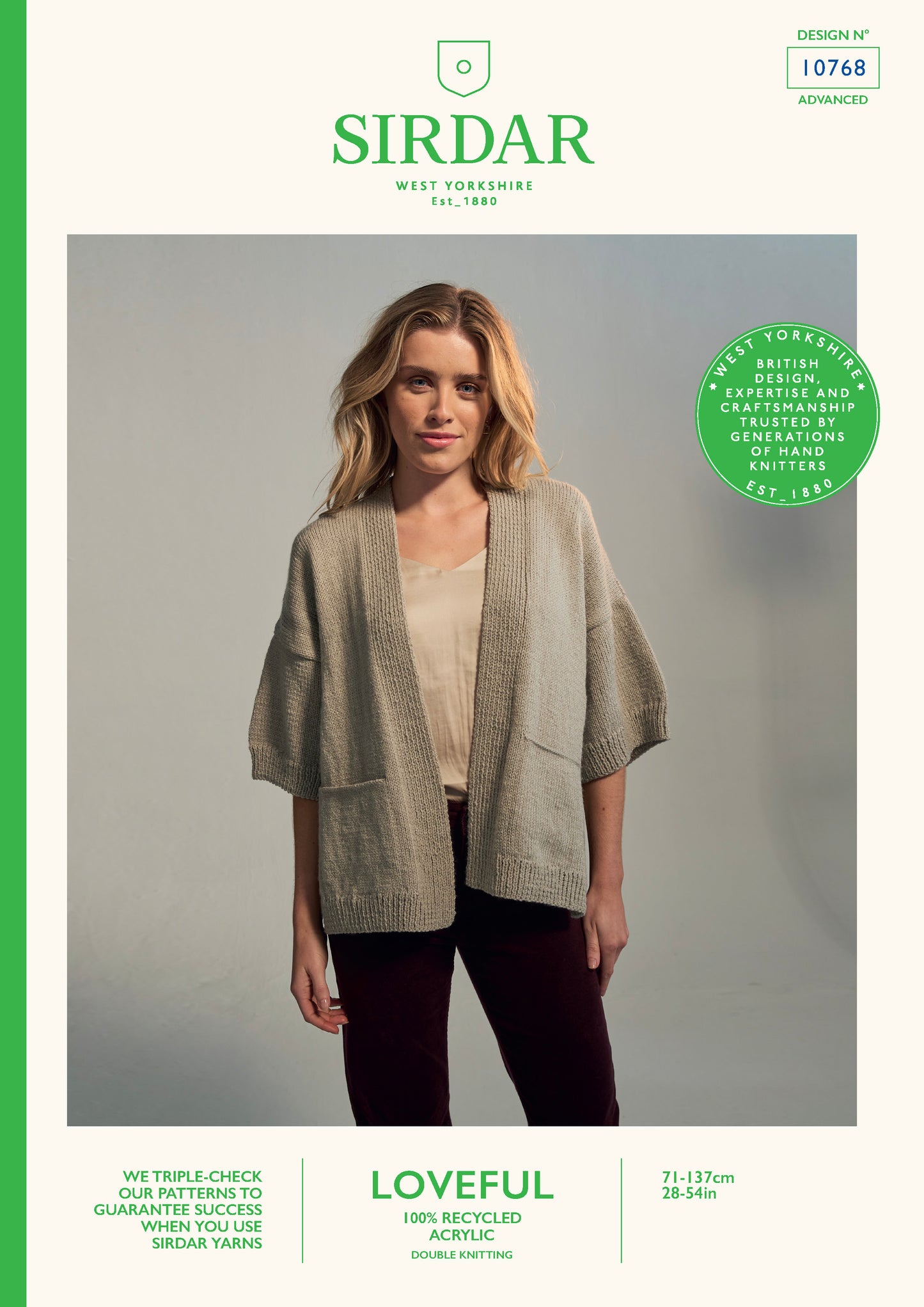 Sirdar Pattern 10768 - F260 Ozone Jacket - Product image
