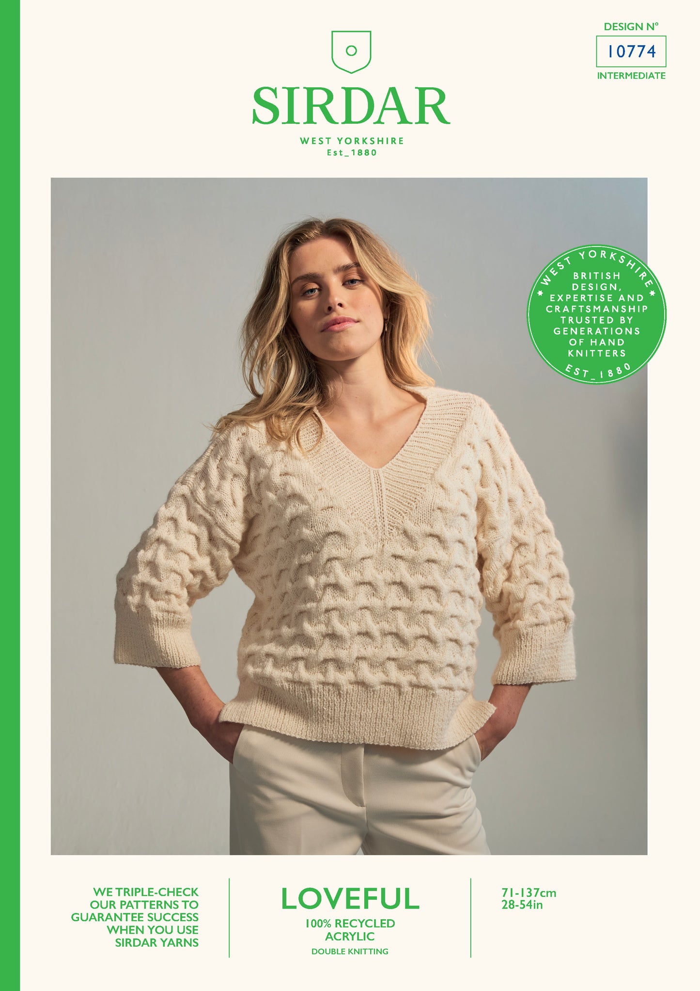 Sirdar Pattern 10774 - F260 Shifting Sands Sweater - Product image