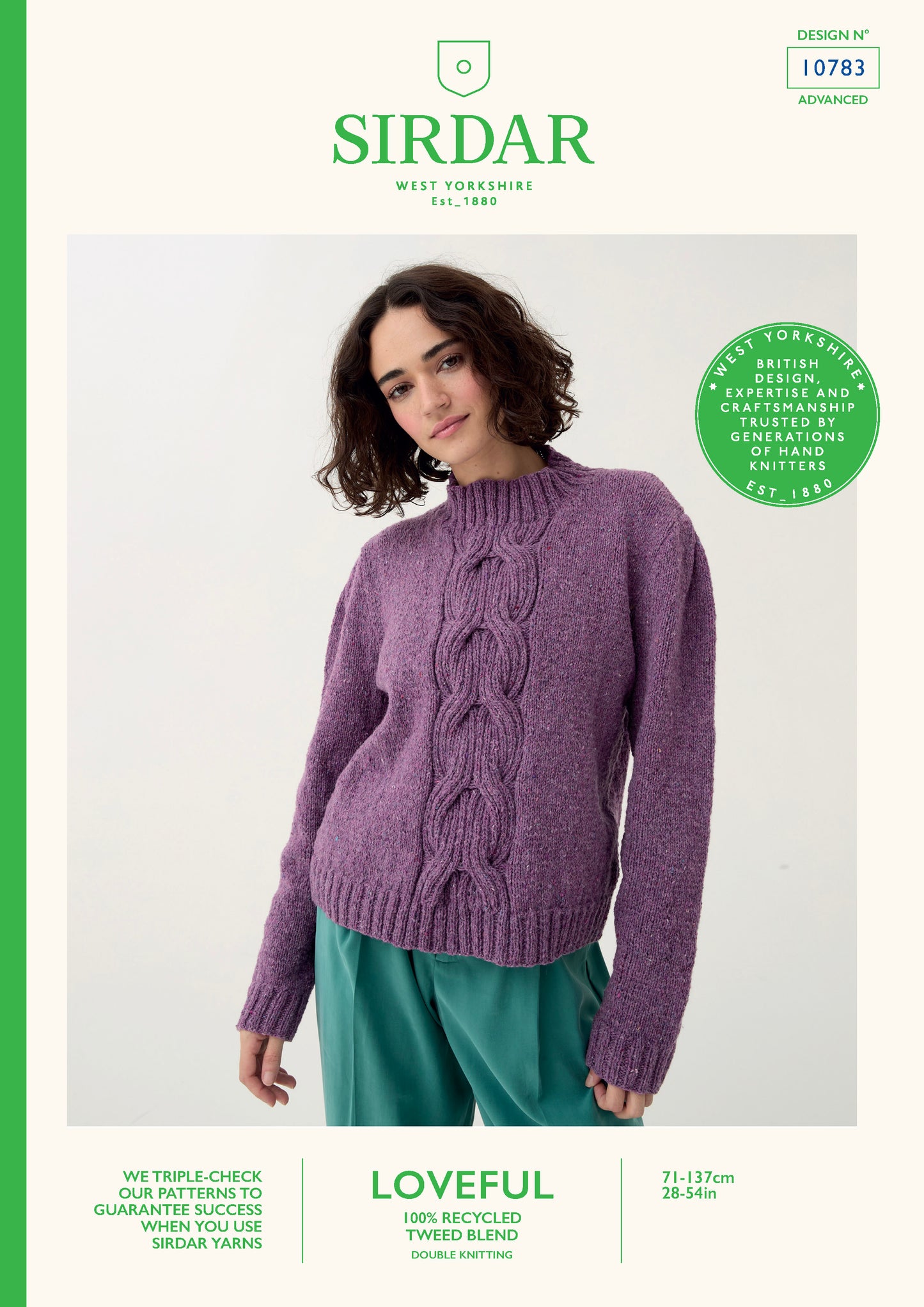 Sirdar Pattern 10783 - F261 Puff Sleeve Sweater - Product image