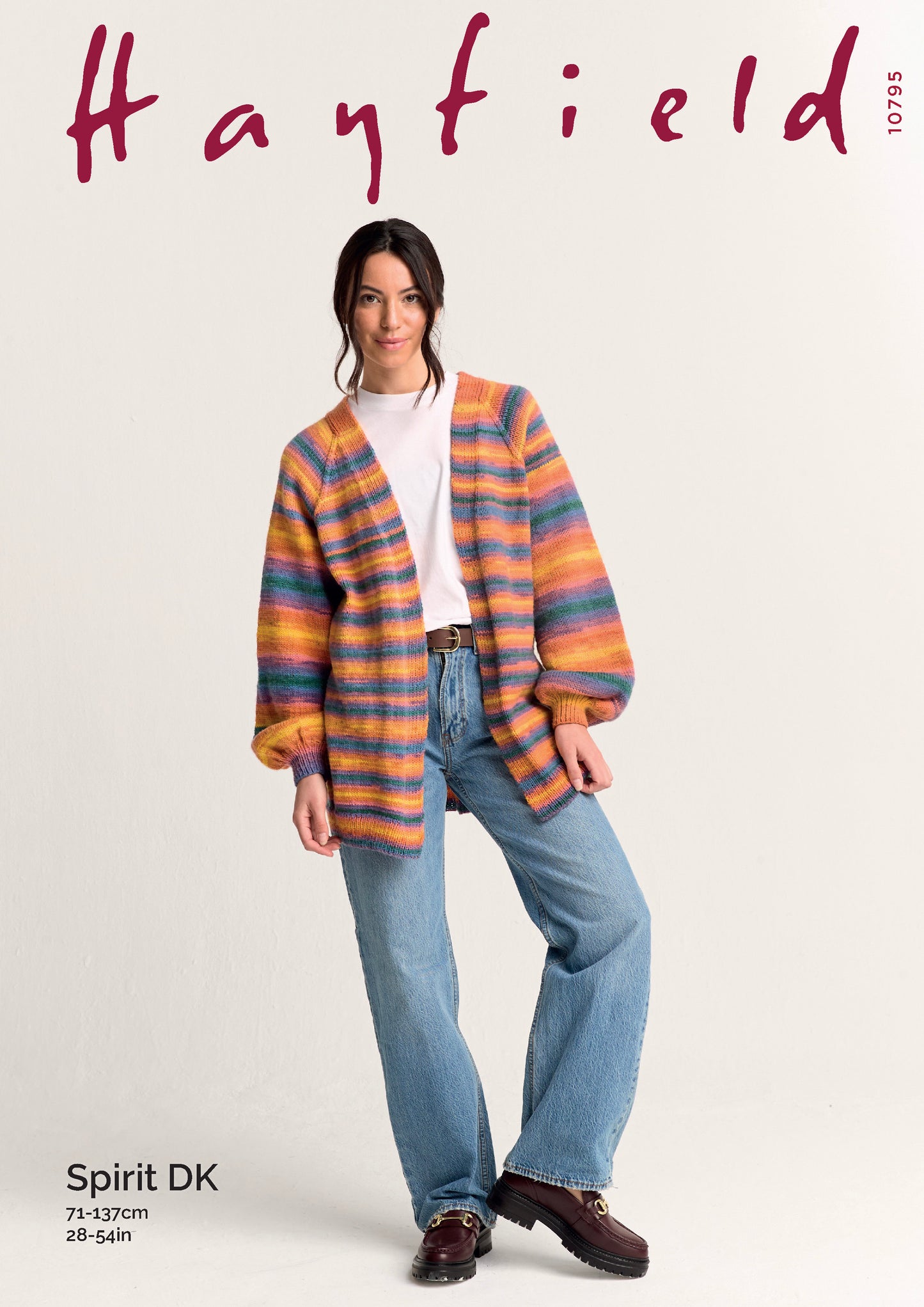 Sirdar Pattern 10795 - F252 Edge to Edge Cardigan - Product image