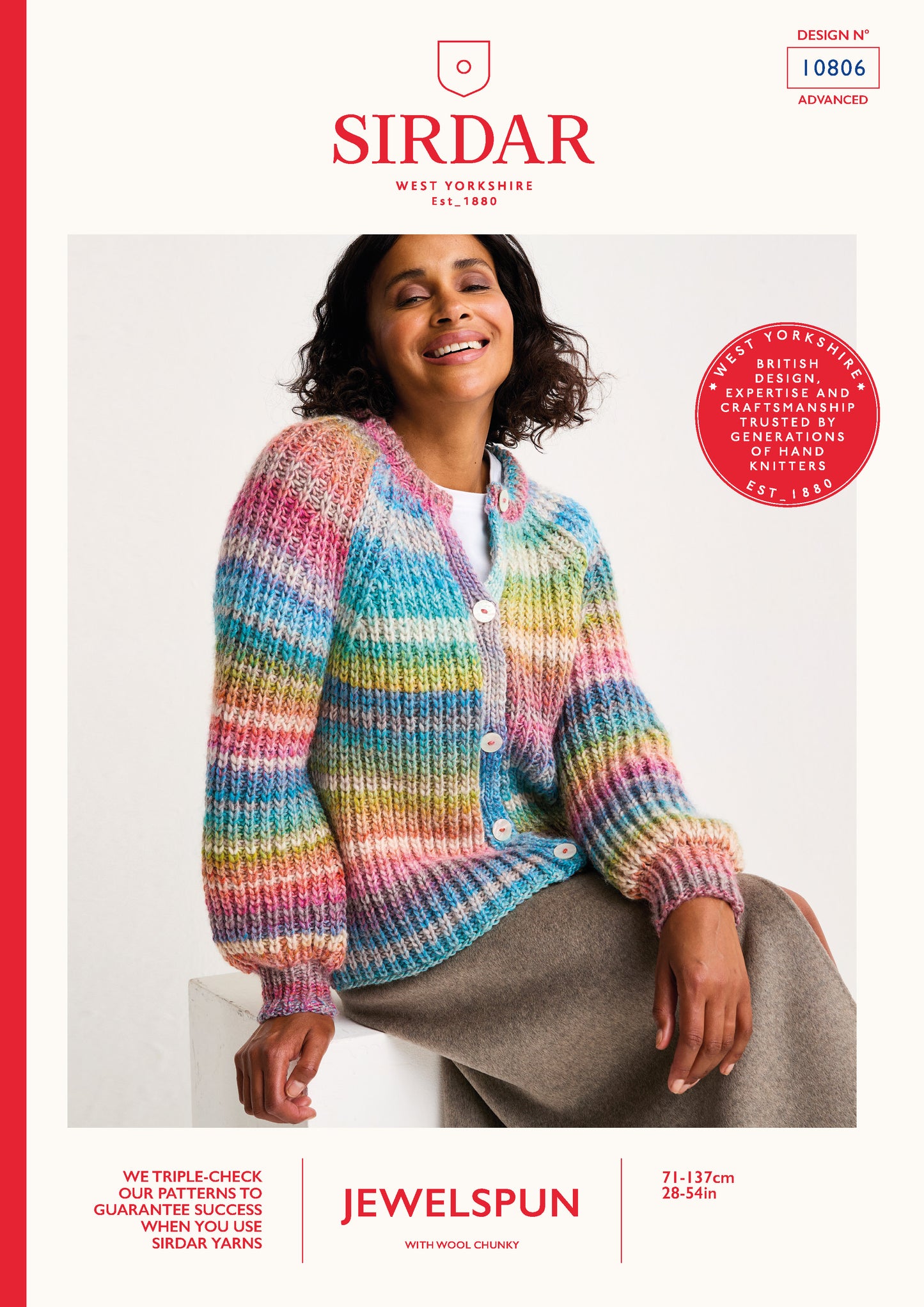 Sirdar Pattern 10806 - F258 Metamorphic Cadigan - Product image