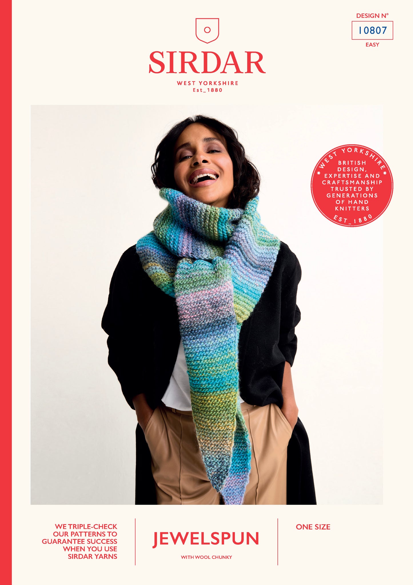 Sirdar Pattern 10807 - F258 Strata Tie-Style Scarf - Product image