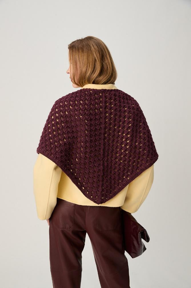 Sirdar Knitting Pattern 10973 - Canopy Shawl in Loveful Bio Blend Chunky