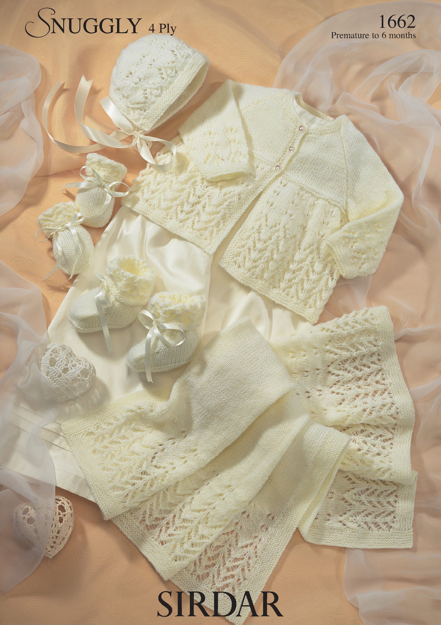 Sirdar Pattern 1662 - Lacy matinee set-Sirdar 4 ply - Product image