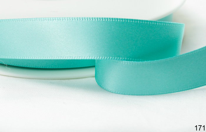 Spearmint Double Faced Satin Ribbon 25mm x 25m