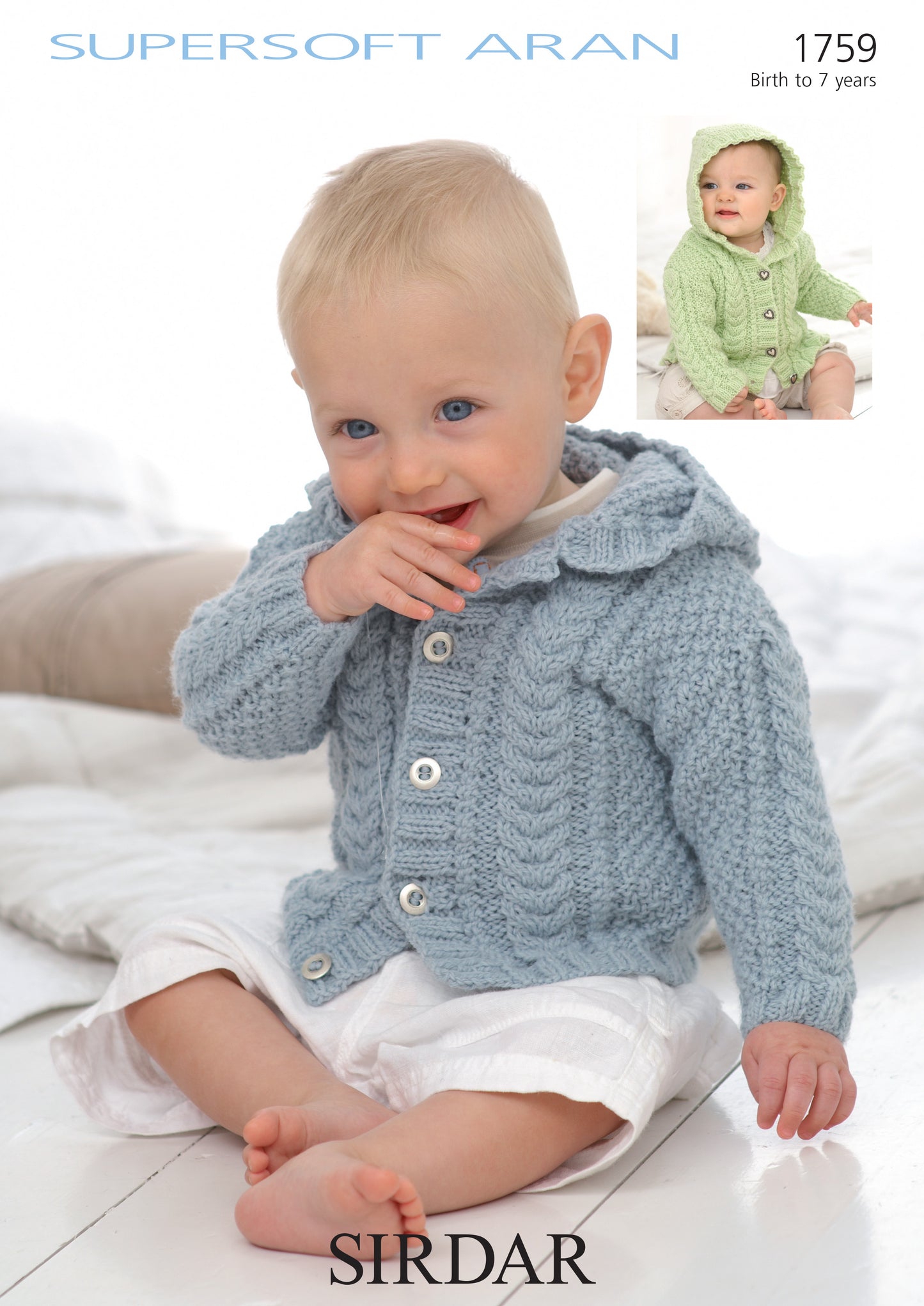 Sirdar Pattern 1759 - Jackets-Sirdar supersoft aran - Product image