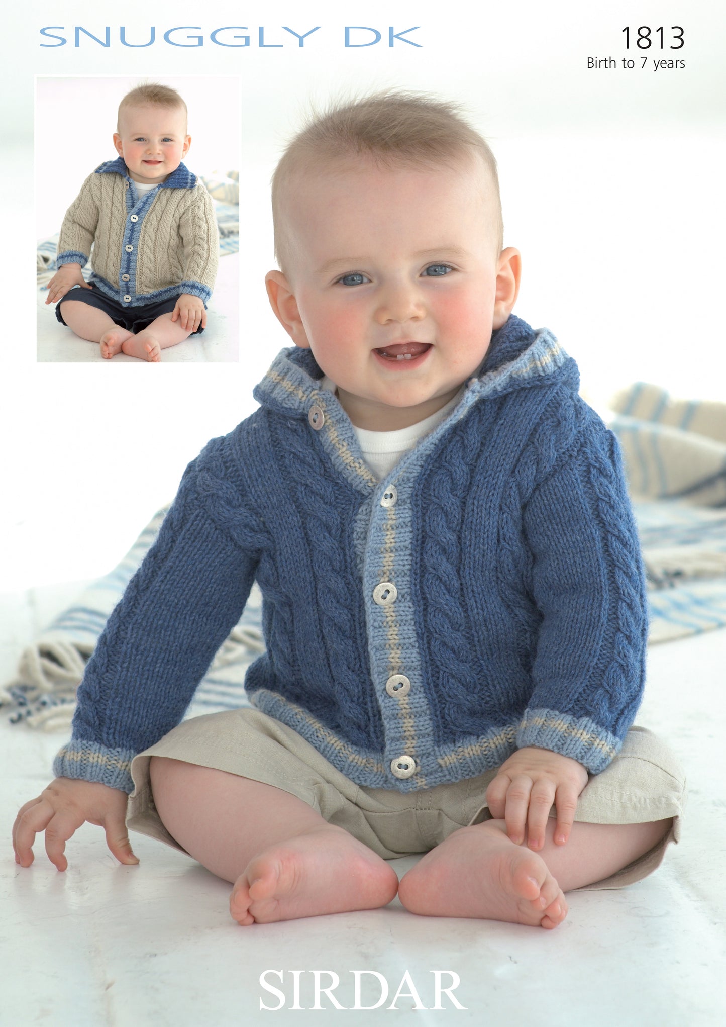 Sirdar Pattern 1813 - Jackets-Sirdar snuggly DK - Product image
