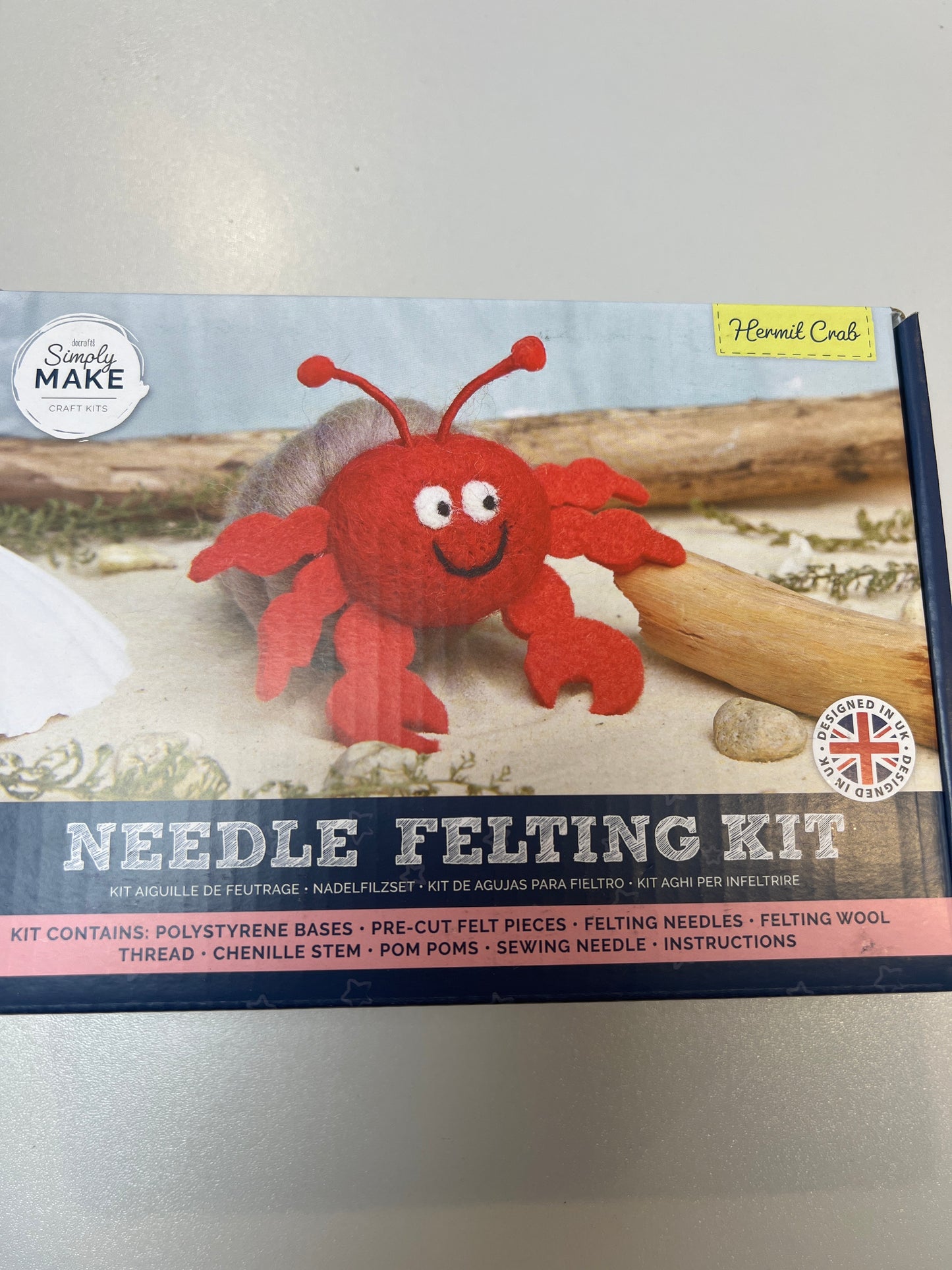 Simply Make. Hermit Crab Needle Felting Kit