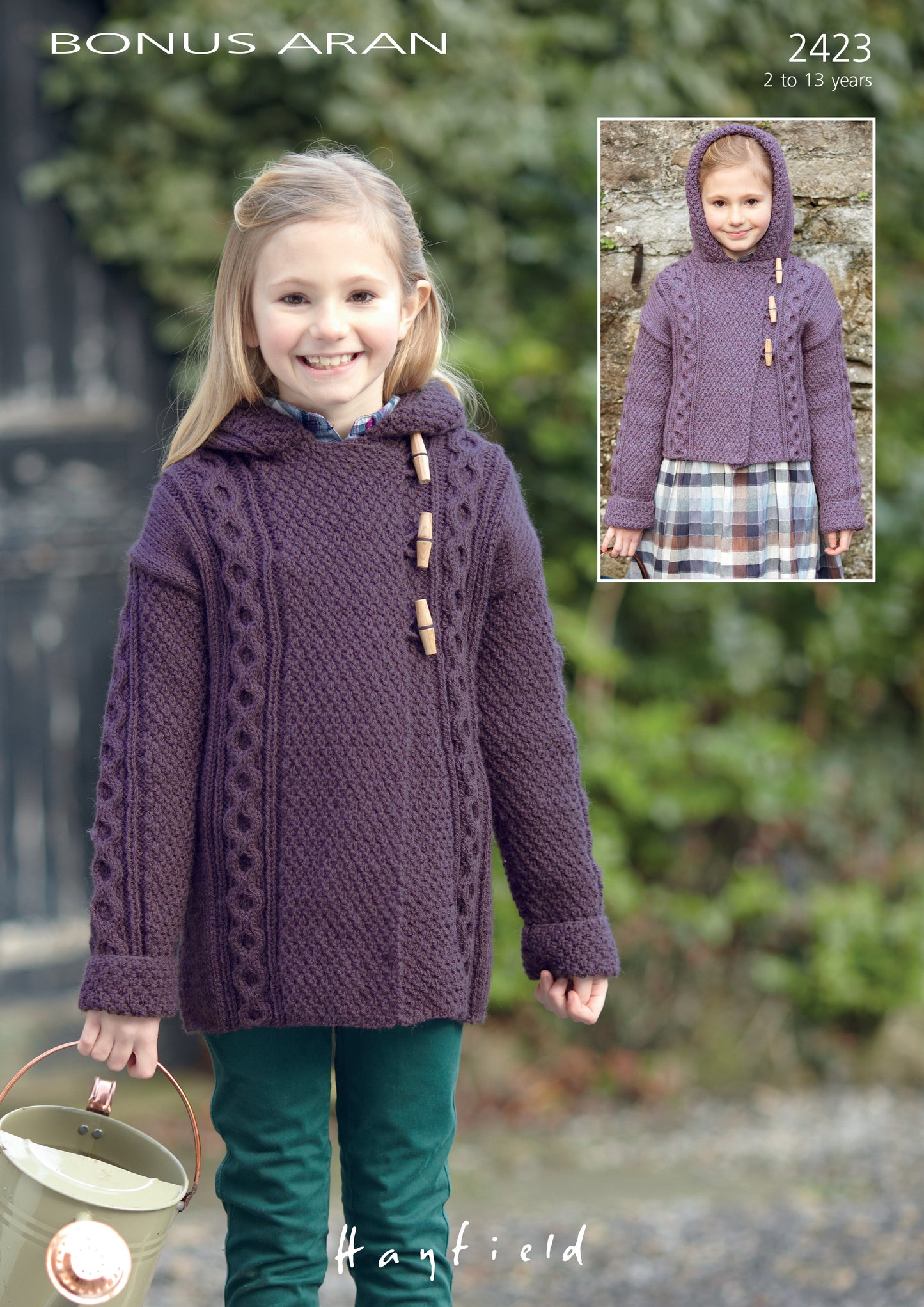 Hayfield Pattern 2423 - Duffle coats-Hayfield bonus aran - Product image