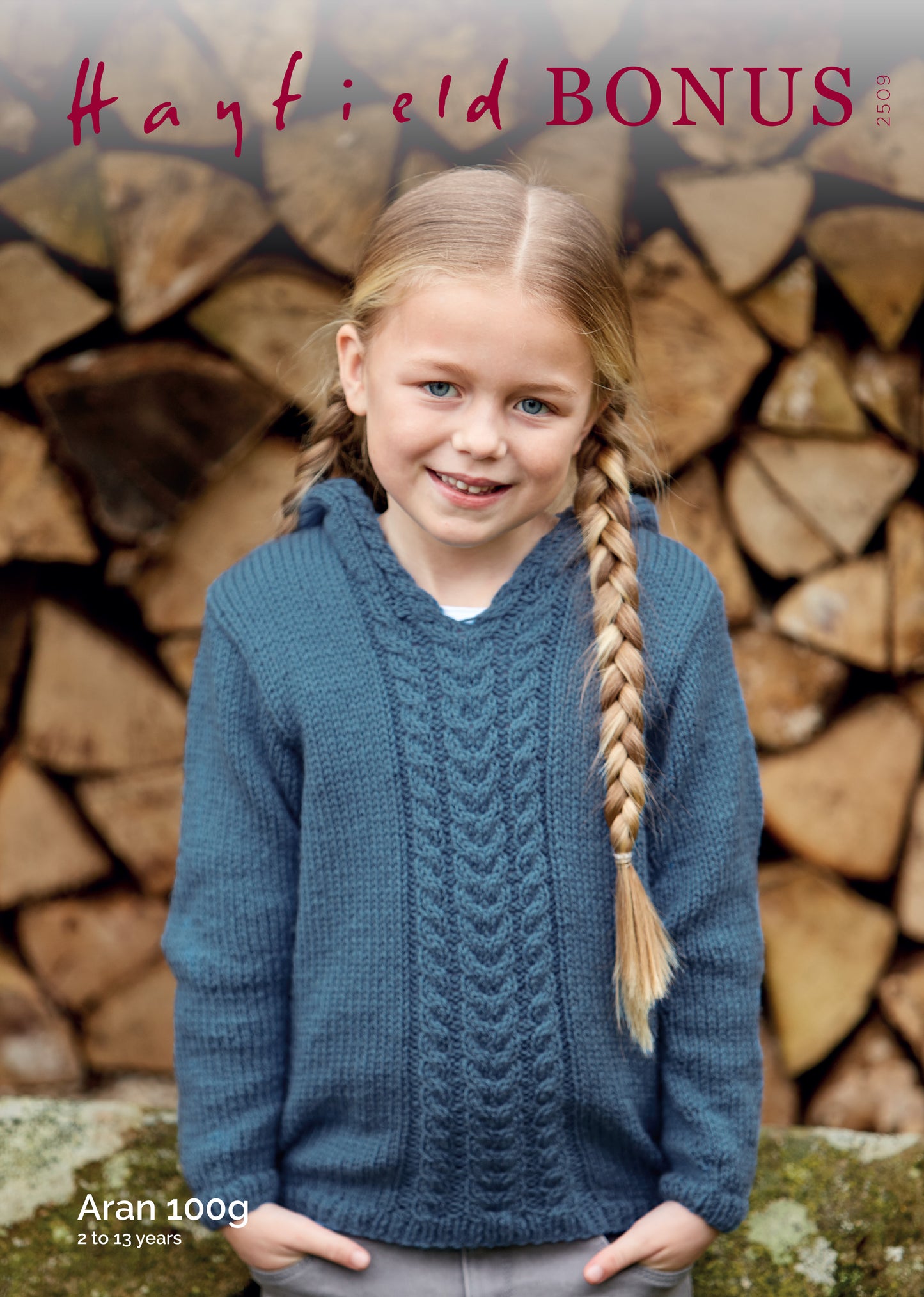 Hayfield Pattern 2509 - Girs pixie hood sweater-Hayfield bonus aran - Product image