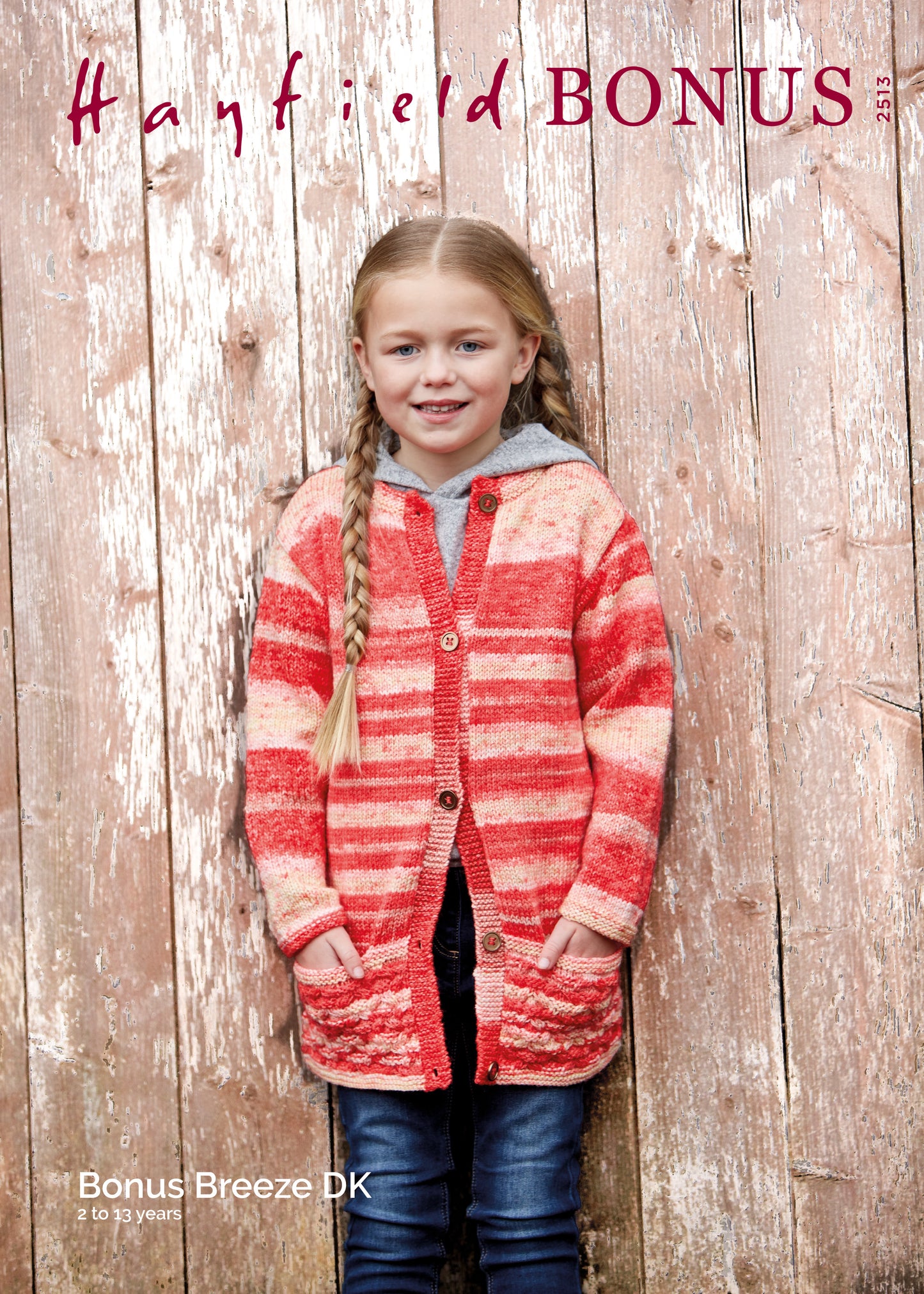 Hayfield Pattern 2513 - Jacket-Hayfield Bonus breeze DK - Product image