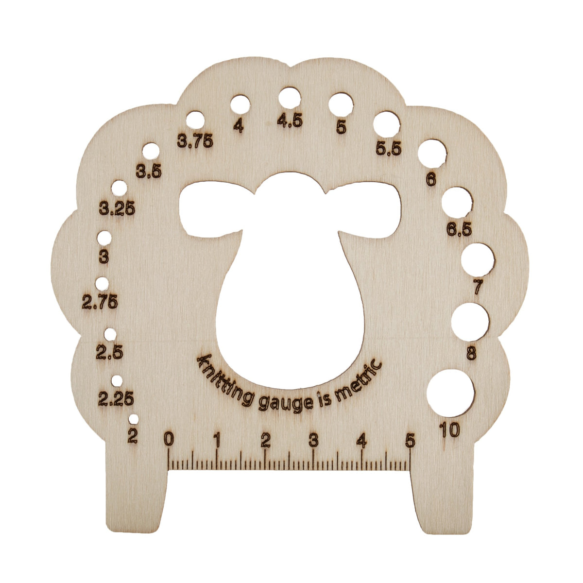Milward Knitting Pin Gauge Sheep