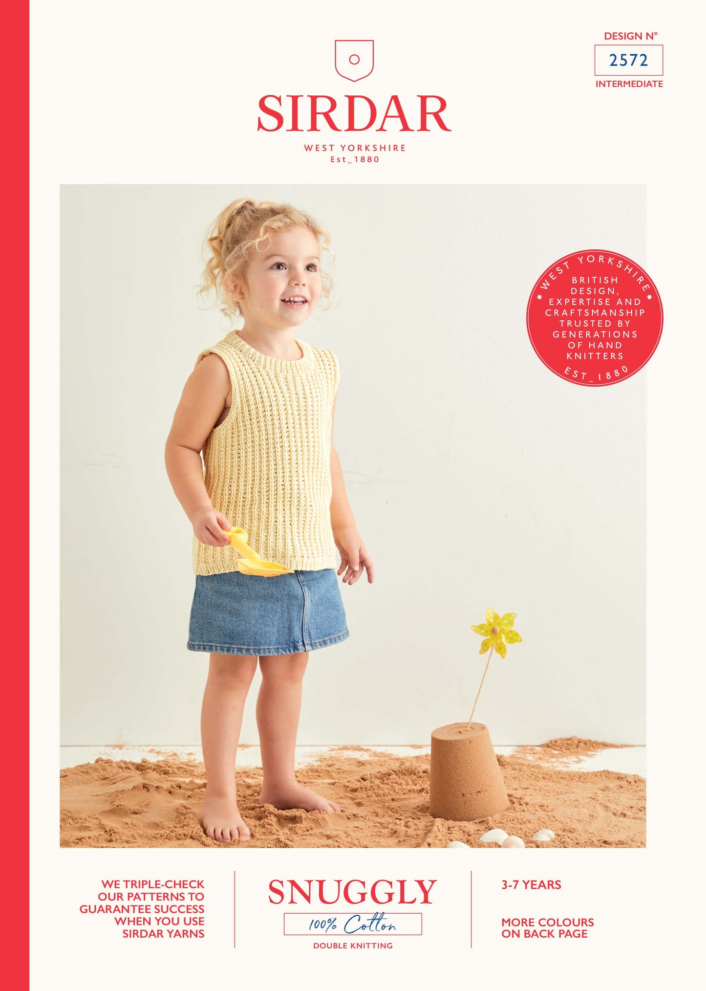 Sirdar Pattern 2572 - Net tops-Snuggly 100% cotton - Product image