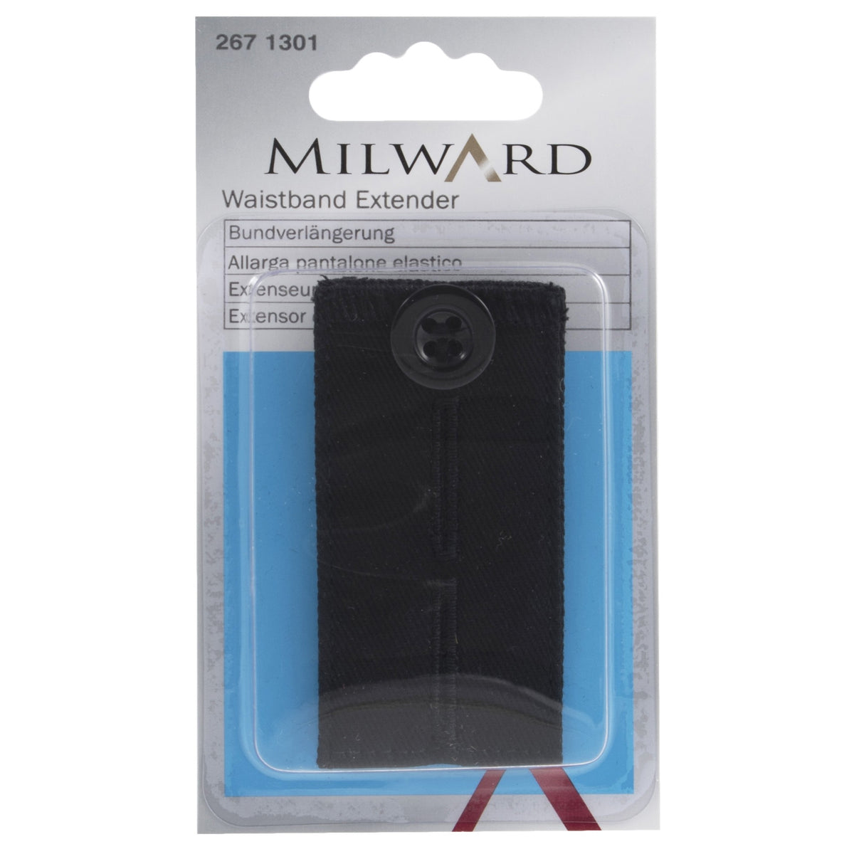 Milward Waistband Extender Button Black