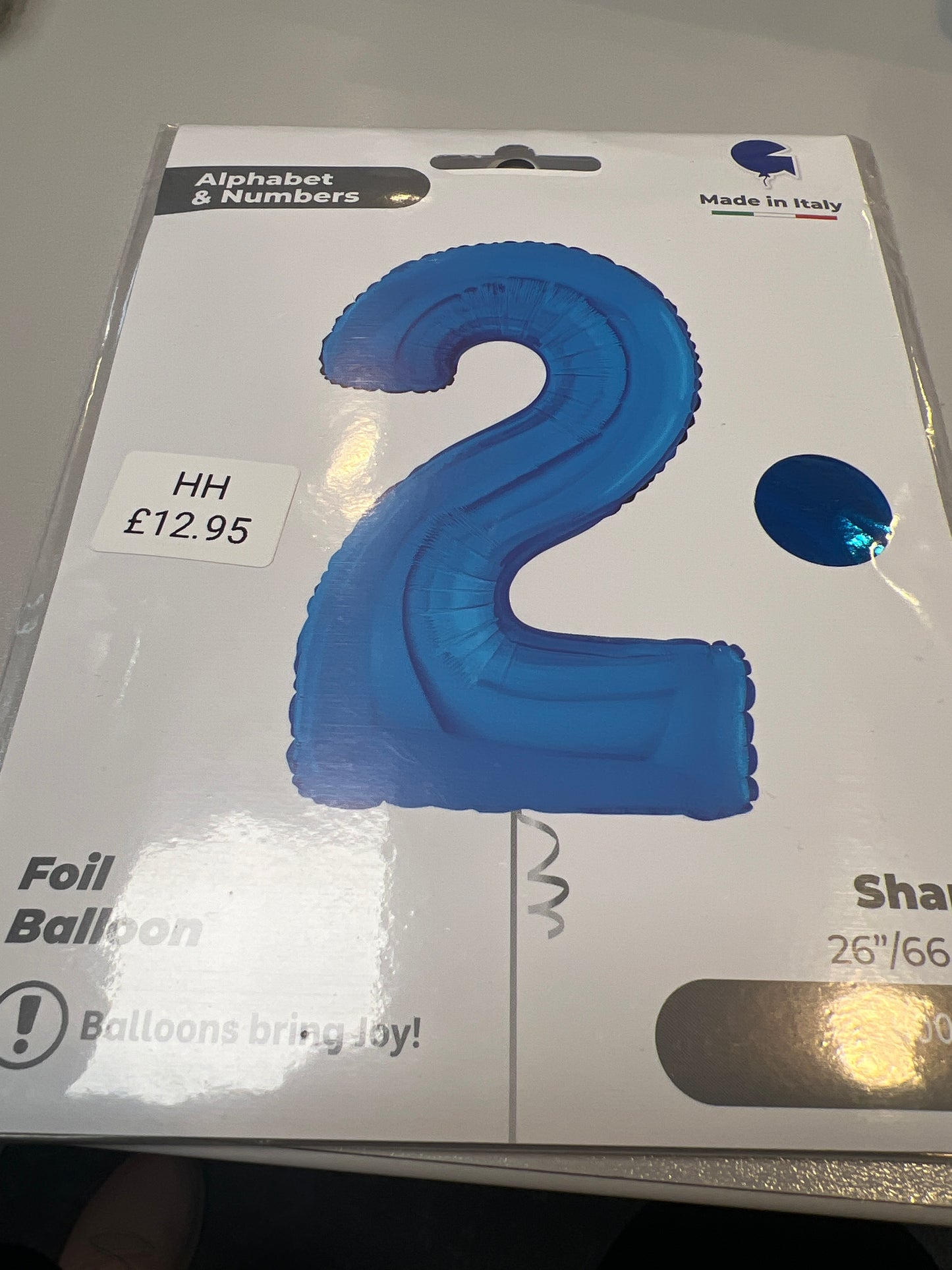 Helium No 2 Balloon blue