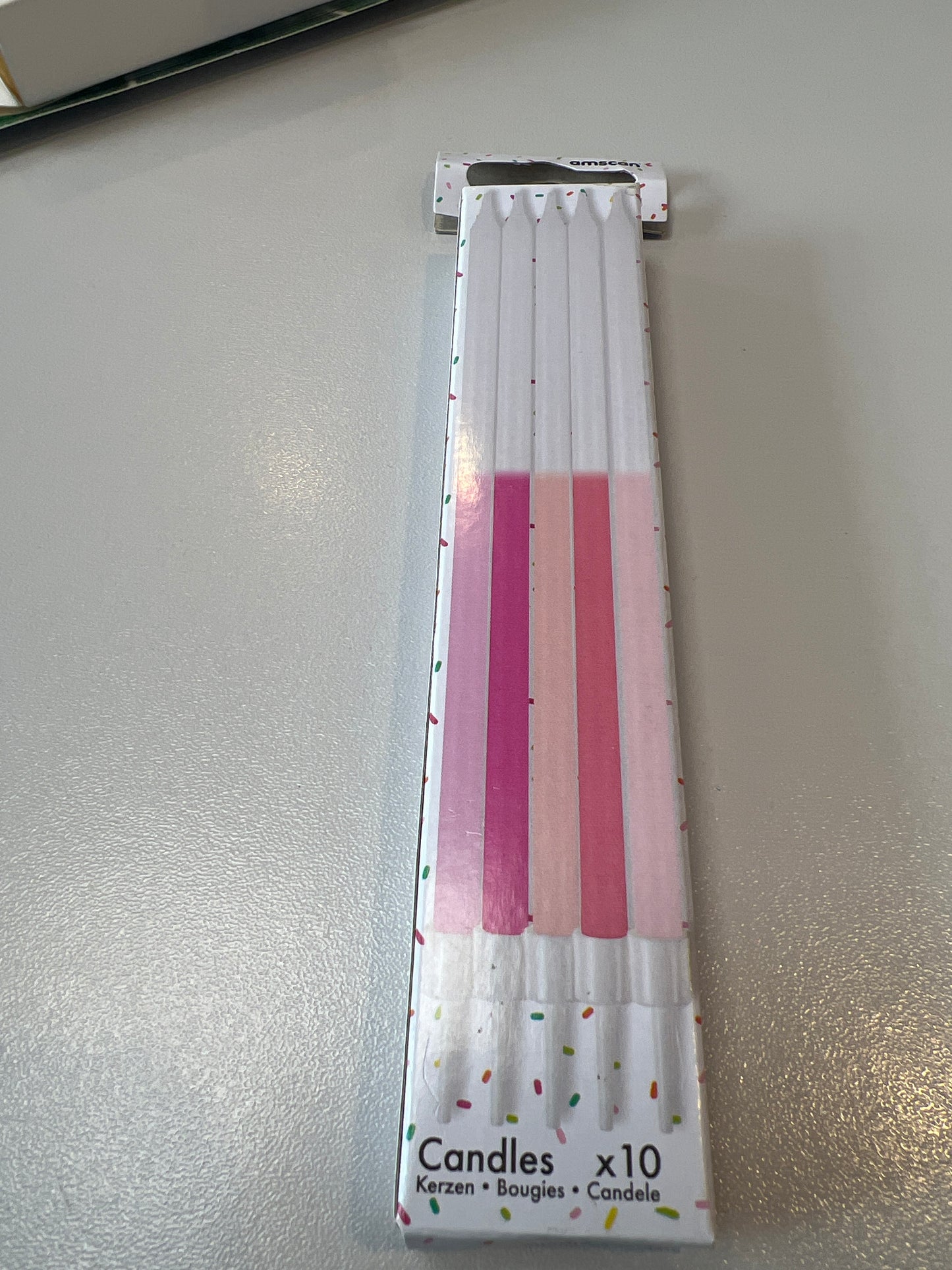 Mixed pink candles
