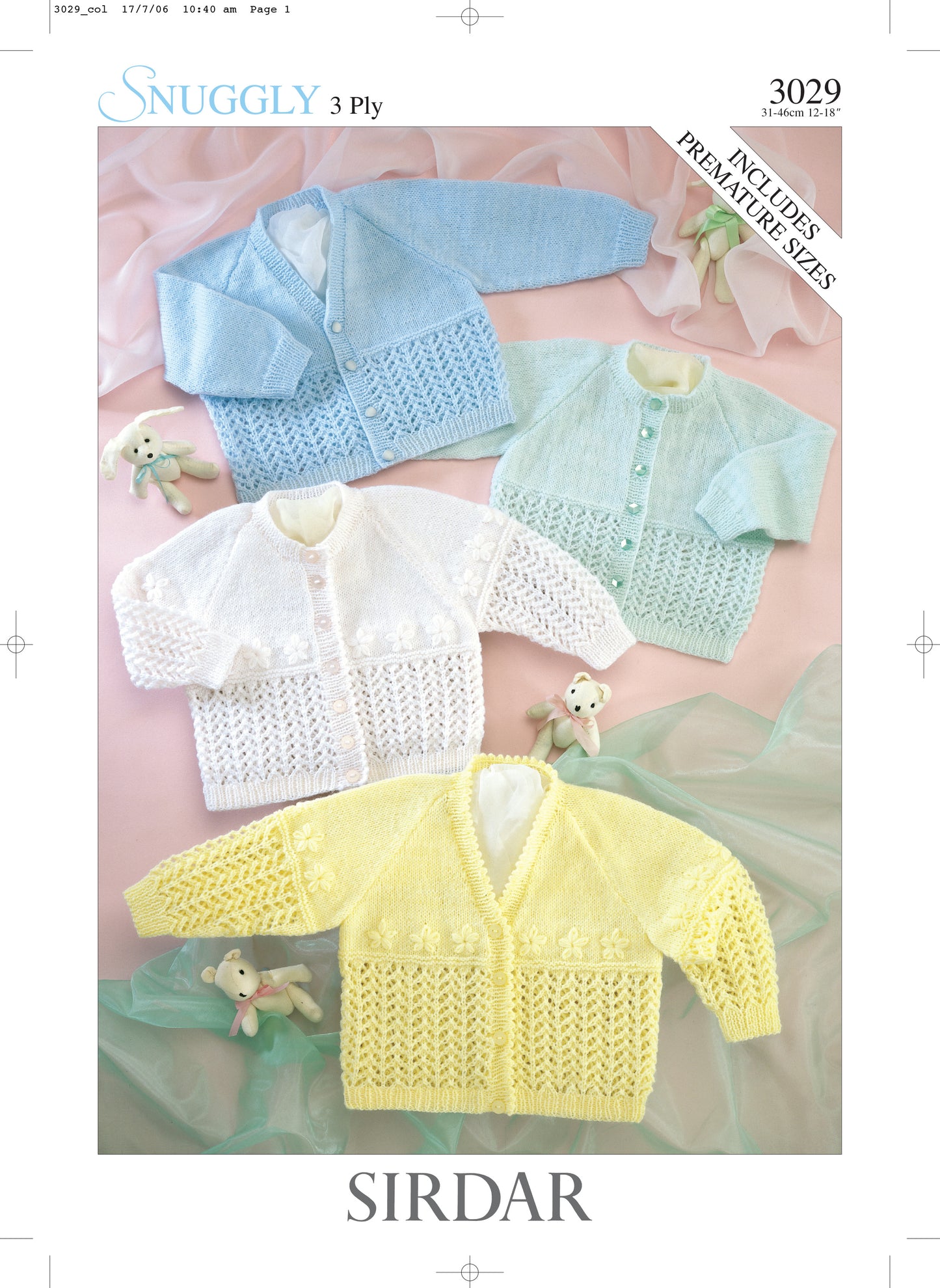 Sirdar Pattern 3029 - Sirdar cardigans 3 & 4 ply - Product image