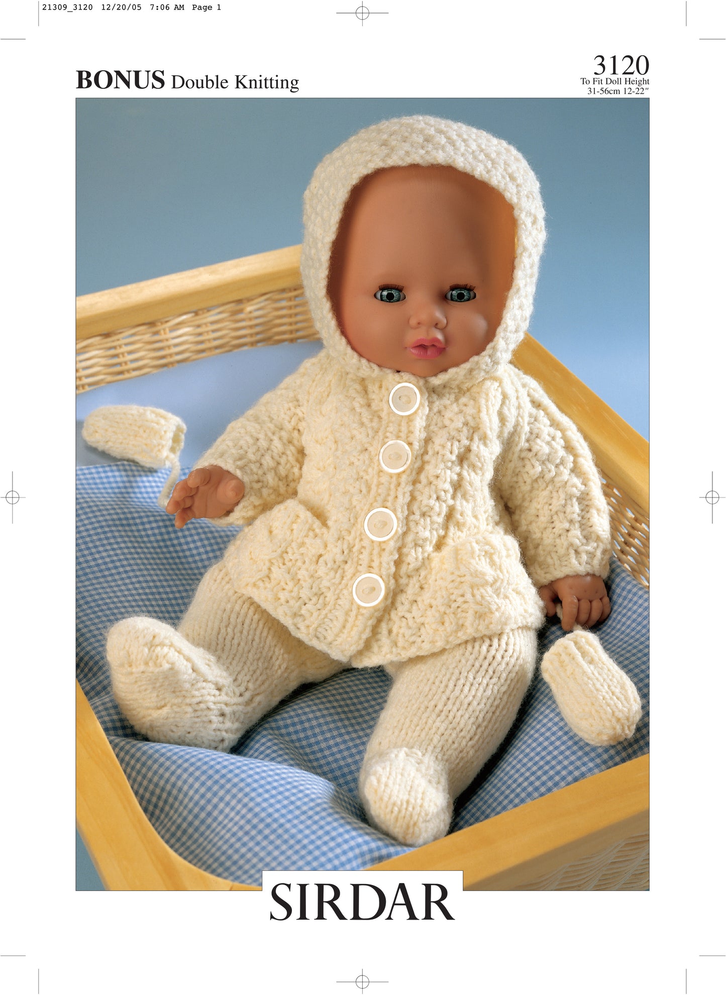 Hayfield Pattern 3120 - Dolls outfit-Hayfield bonus DK - Product image