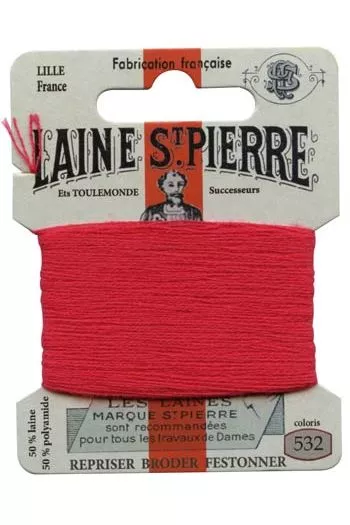 Laine Saint-Pierre embroidery thread shade 532 Raspberry