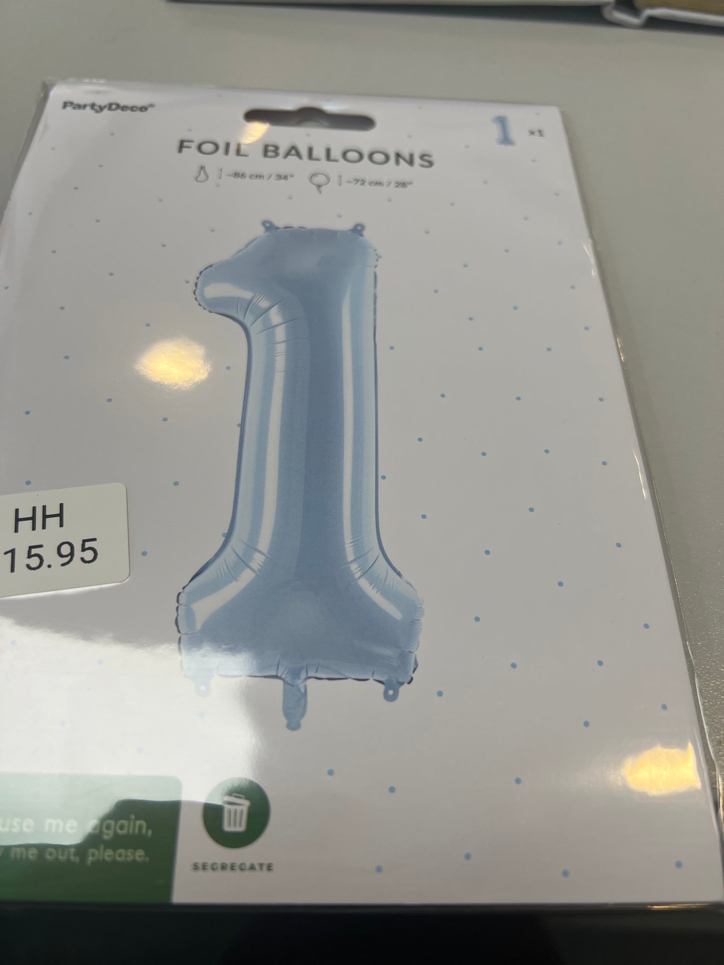 Helium balloon No1. 34”