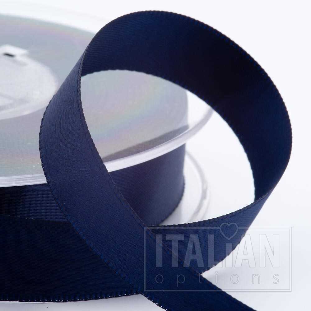 Navy Satin Ribbon 16mm x 25m