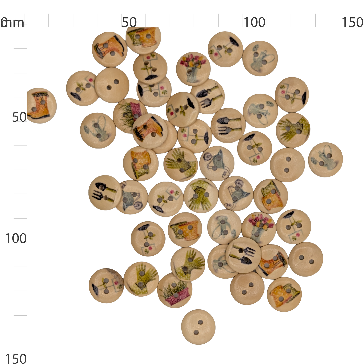 Wooden Gardening Button