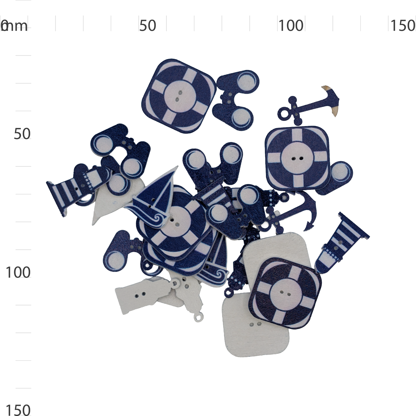 Wooden Lighthouse Button