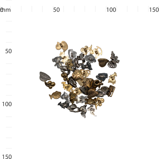 Acrylic Metal Button