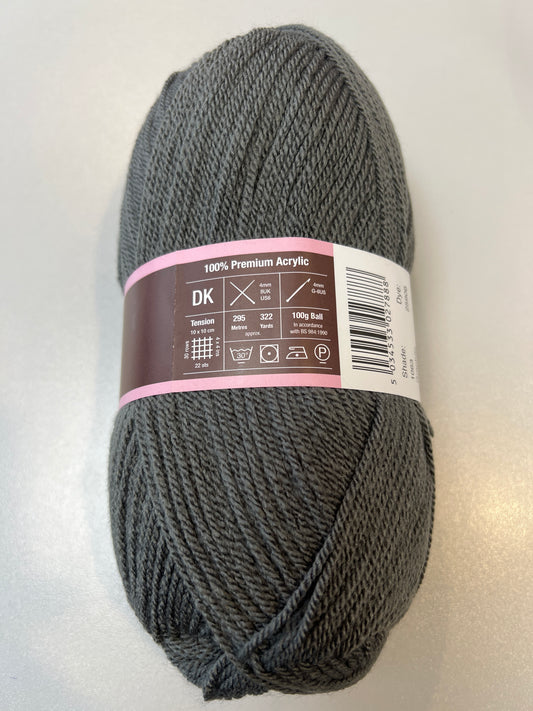 Stylecraft Special DK in Graphite — 100% Premium Acrylic, DK (Double Knitting), 100g