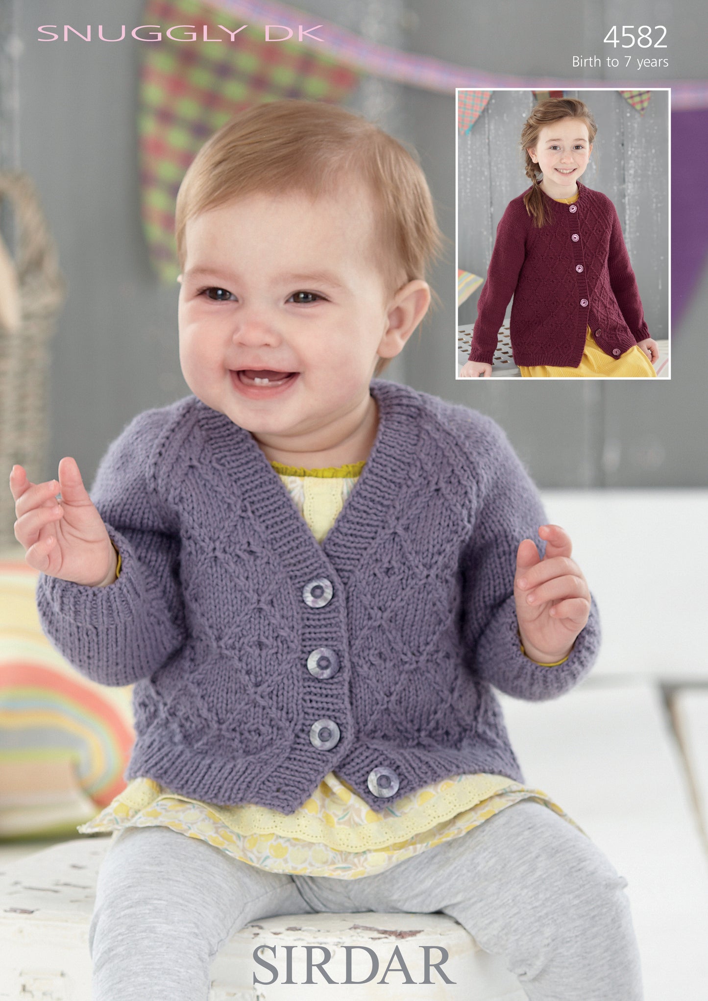 Sirdar Pattern 4582 - Cardigans-Sirdar snuggly DK - Product image