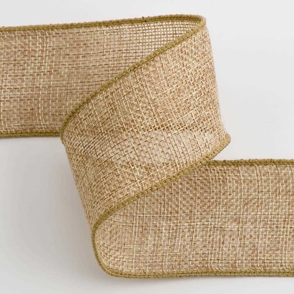 Country Hessian Wired Edge 50mm x 10m