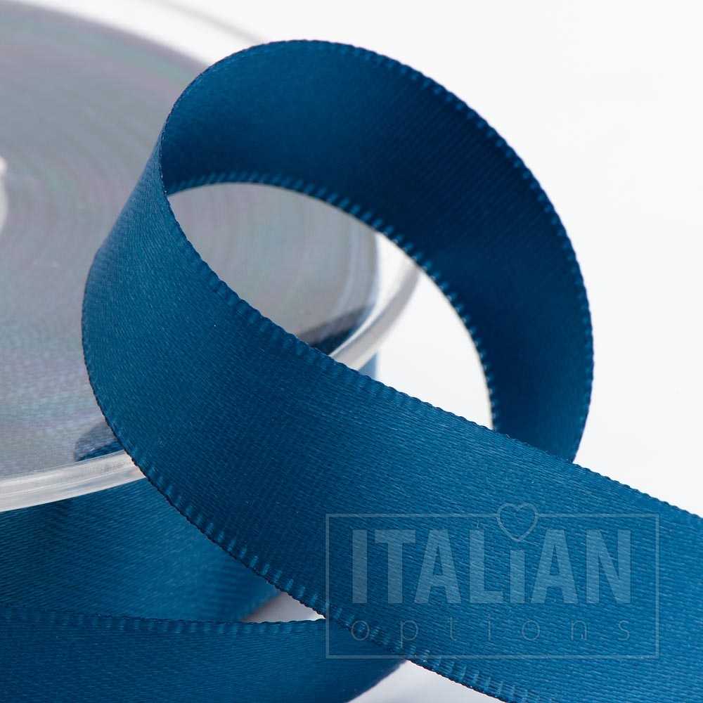 Smoke Blue Satin Ribbon 16mm x 25m