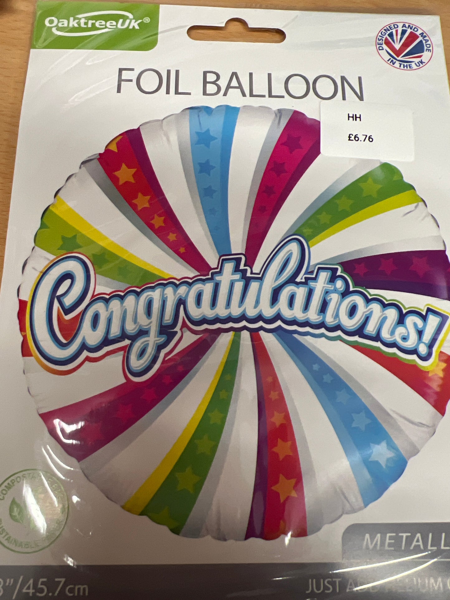 Congratulations helium balloon