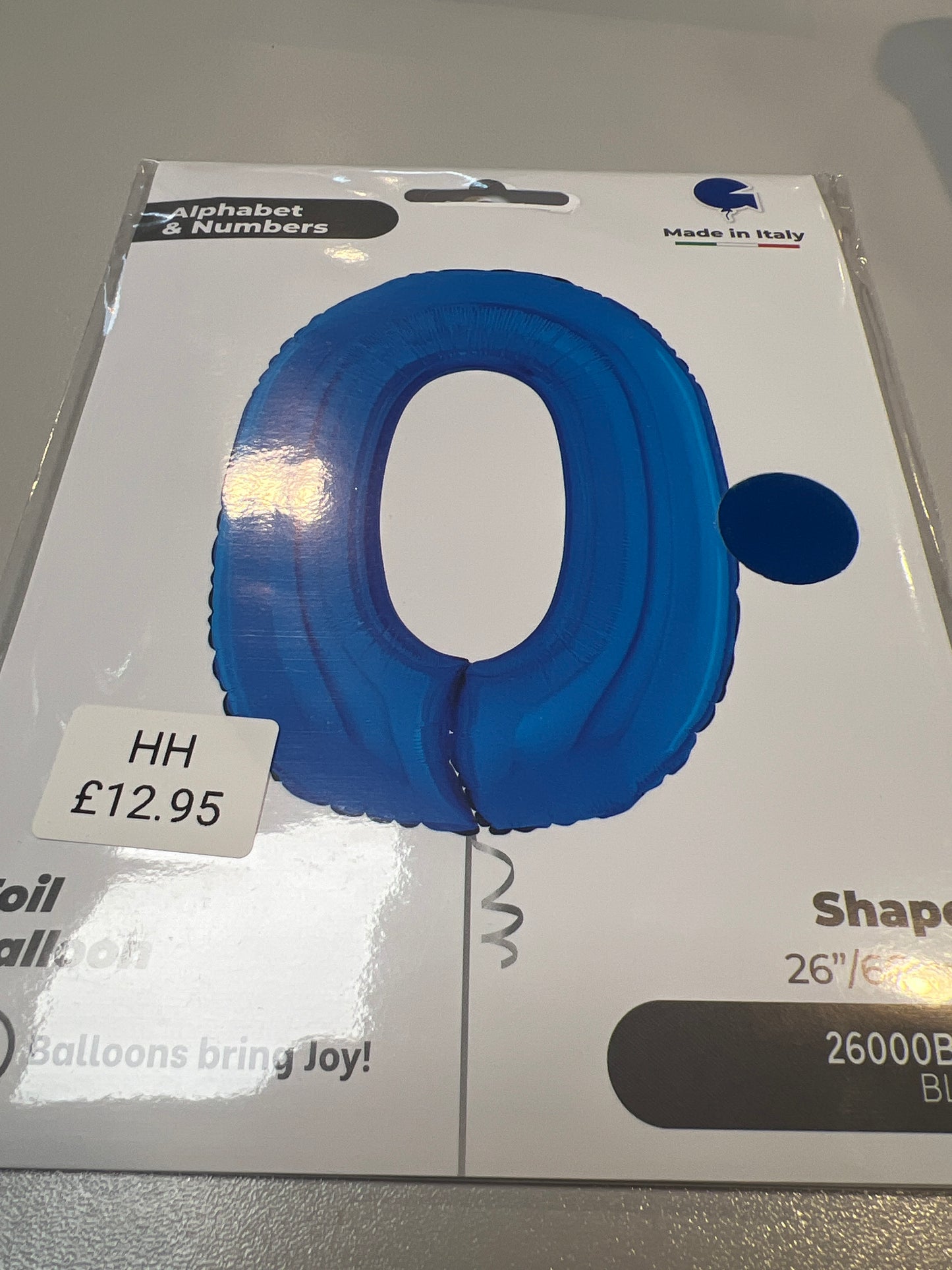 Helium No 0 balloon blue