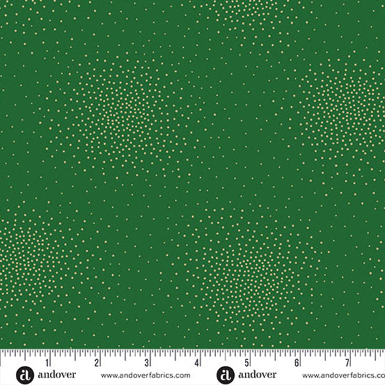 Andover Fabrics Spritz Metallic by Andover Fabrics - Spritz Evergreen