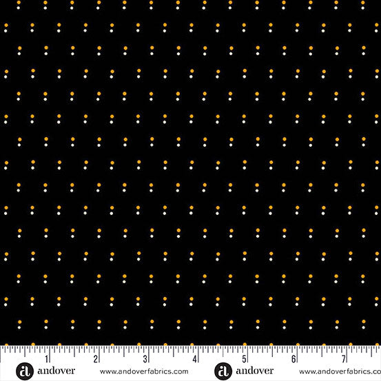 Andover Fabrics Nightfall by Andover Fabrics - Shadow Dot Black