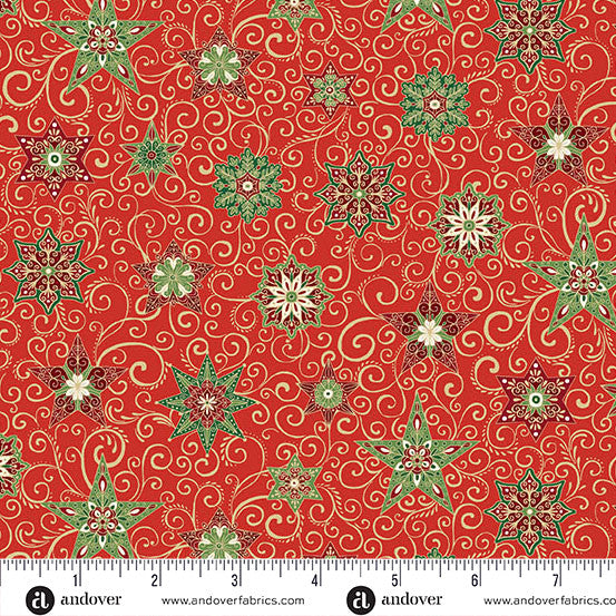 Makower UK Adorn - Star Red