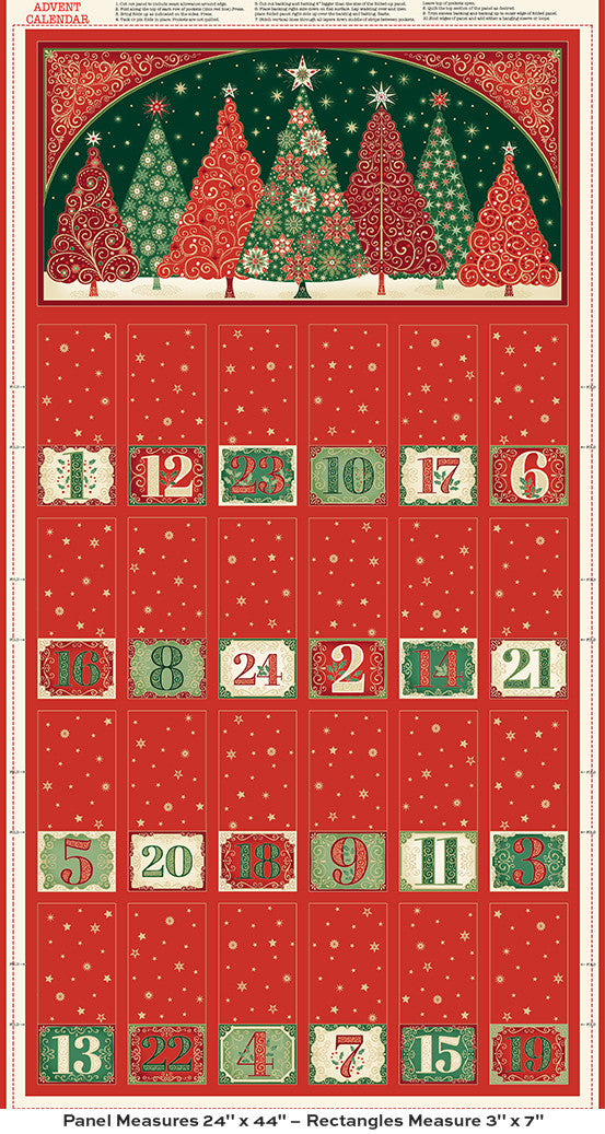 Makower UK Adorn - Advent Multi